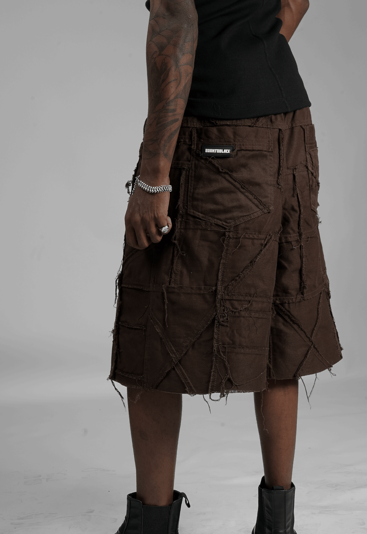 JORTS PATCHWORK COFFEE