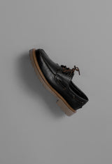 BOAT SHOE BLACK/NUT