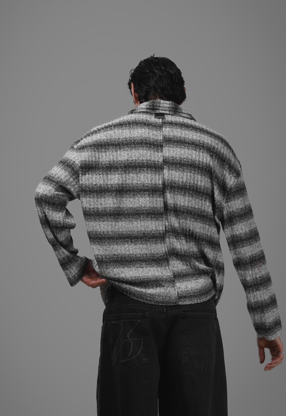 RELAXED TRICOT DEGRADÊ SMOKE
