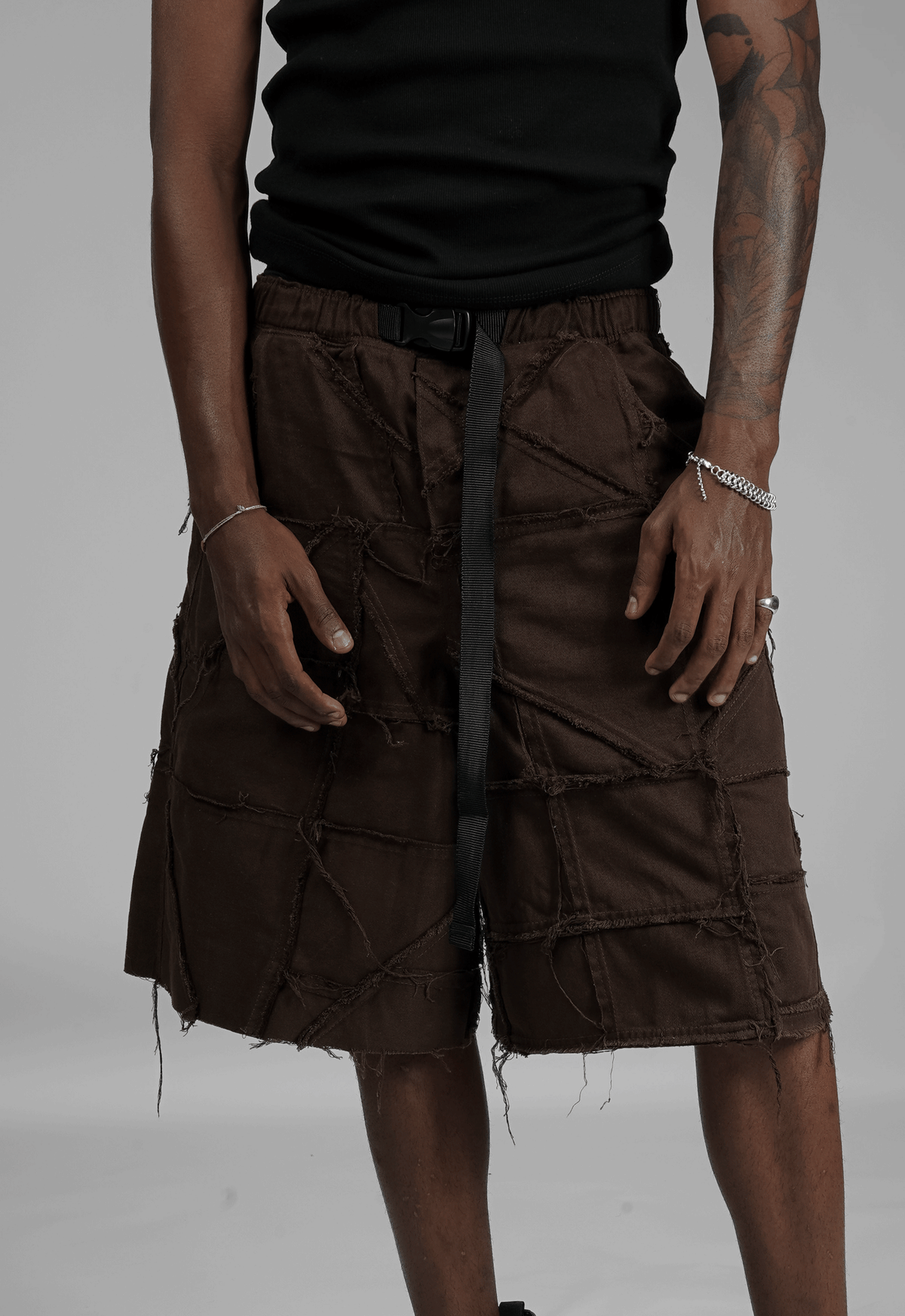 JORTS PATCHWORK COFFEE