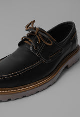 BOAT SHOE BLACK/NUT