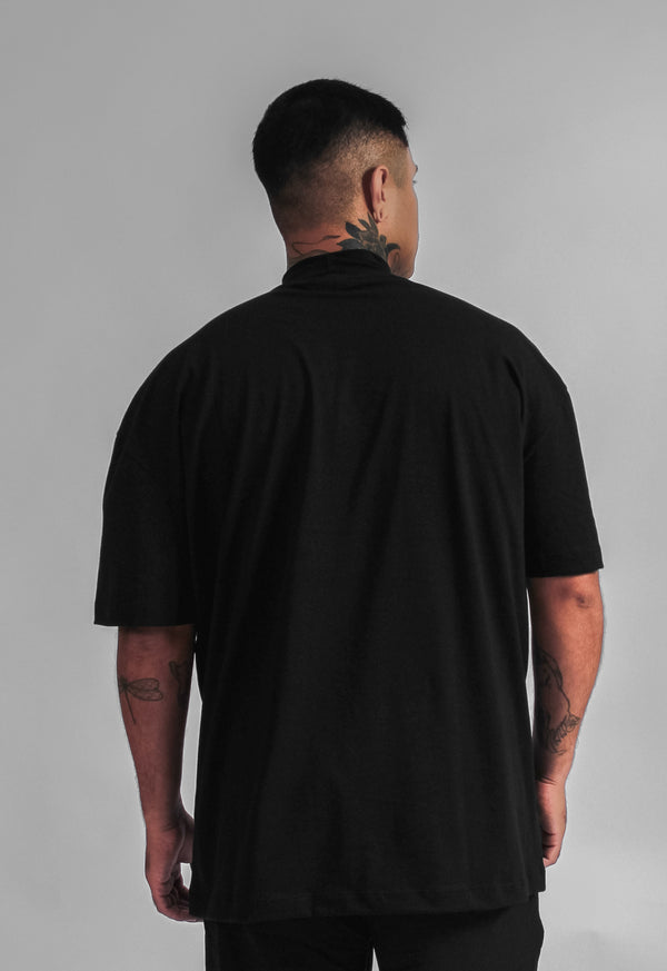 OVERSIZED GOLA ALTA PRETA