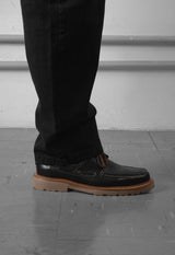 BOAT SHOE BLACK/NUT