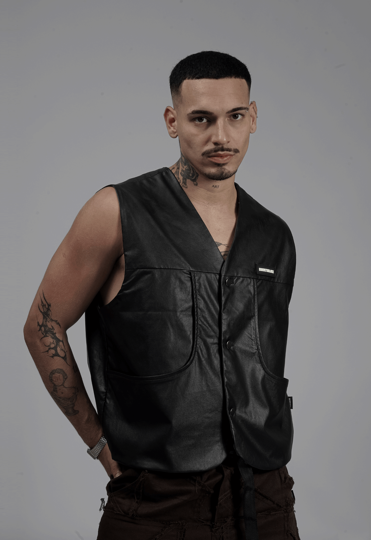 COLETE DE COURO ICON