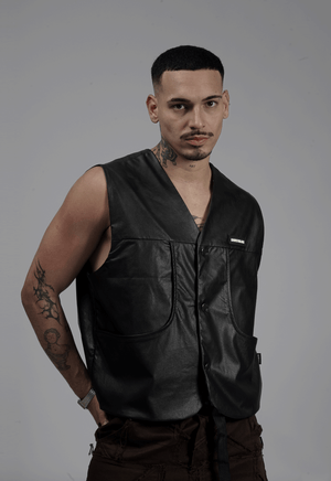 COLETE DE COURO ICON