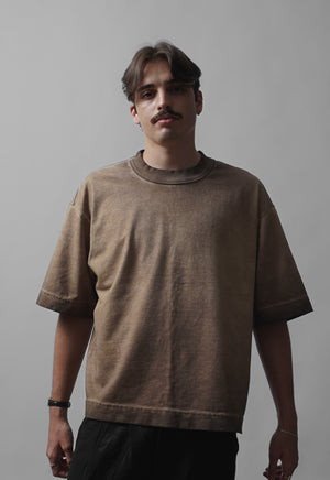THE HUNT BOXY TEE DUNE